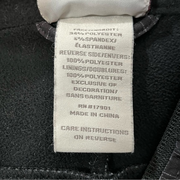 Cinch Softshell Jacket Mens Small Black Full Zip Western Coat Fleece Lined - Picture 16 of 16